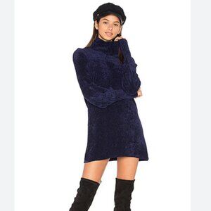 Free People Moon Cowl Neck Sweater Dress Chenille Size Small